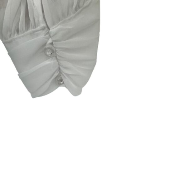 Dressbarn Women Collection 22W White Sequin Long Sleeve Top - Picture 6 of 10